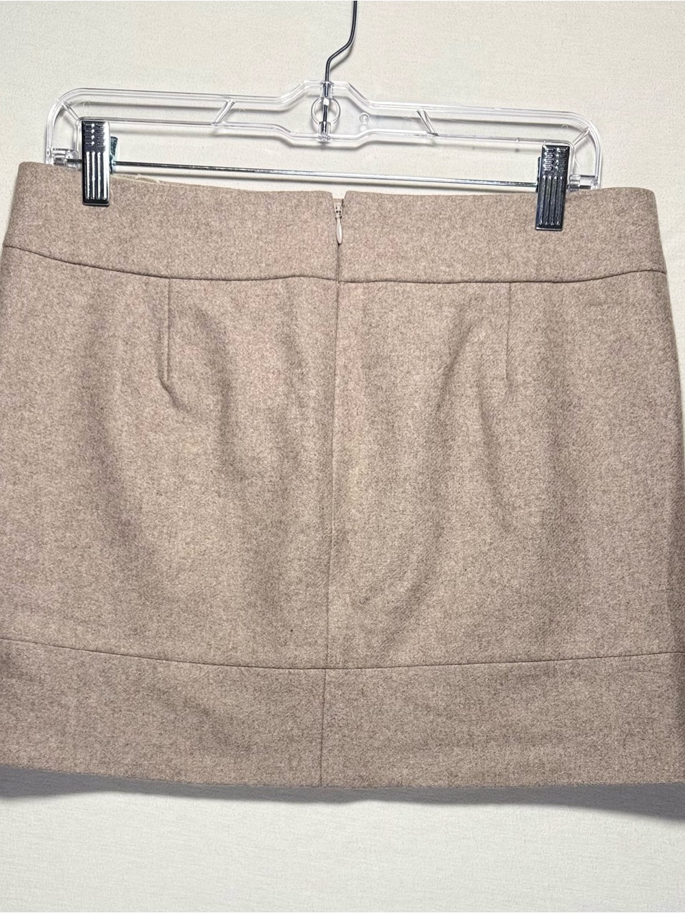 J. Crew Beige Wool-Blend Mini Skirt - Picture 2 of 6